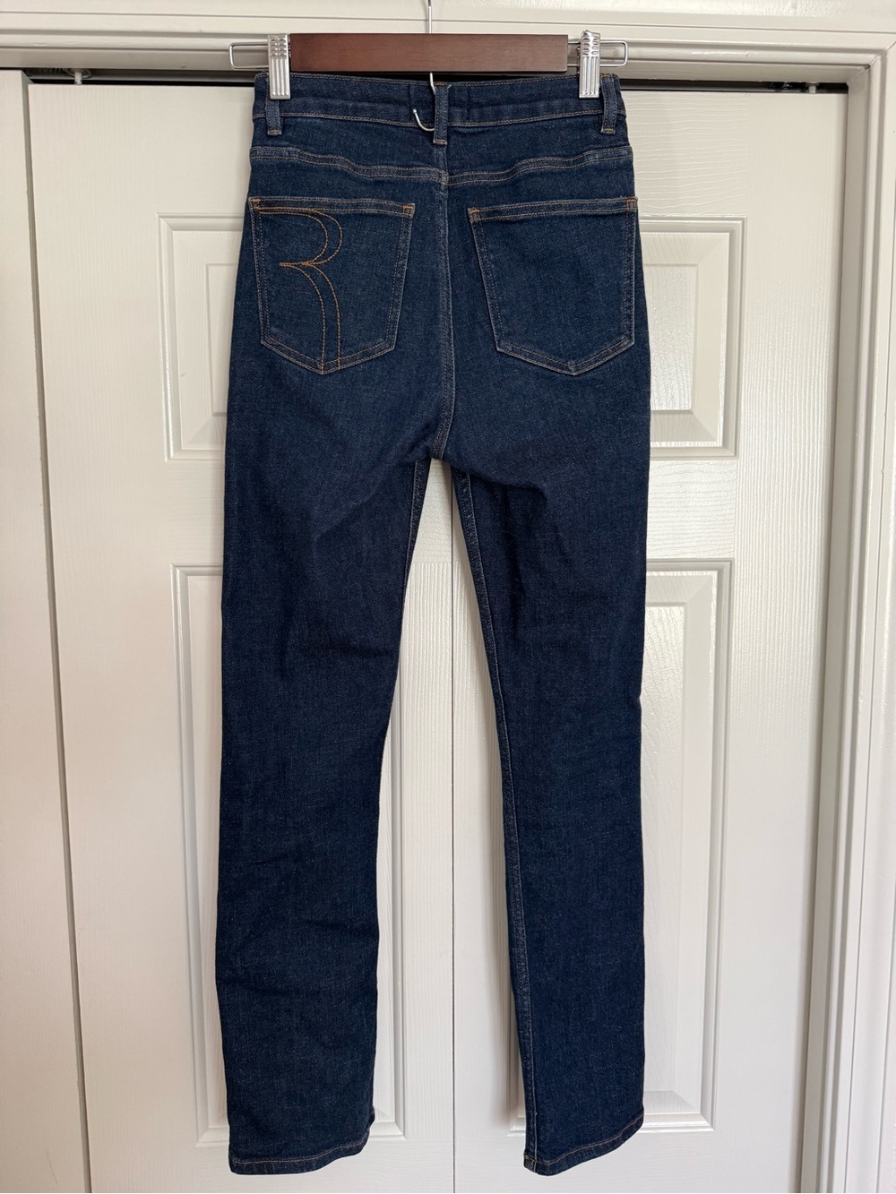 Rouje Paris Odeon Jeans 24 Dark Wash High Rise French Girl CBK - Picture 3 of 9